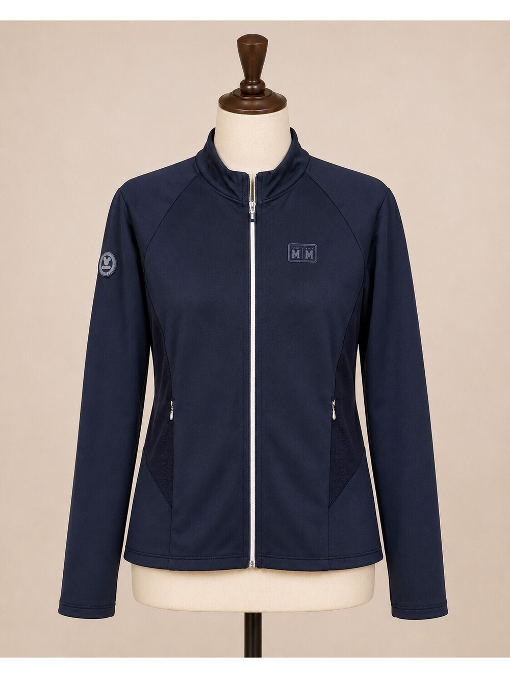 Disney MM28 Marathon Jacket Navy Full Zip Athletic Track Jacket Women’s Small
